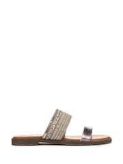 Blowfish Malibu Regular Fit Metallic Curtis Slides - Image 1 of 7