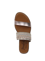 Blowfish Malibu Regular Fit Metallic Curtis Slides - Image 6 of 7