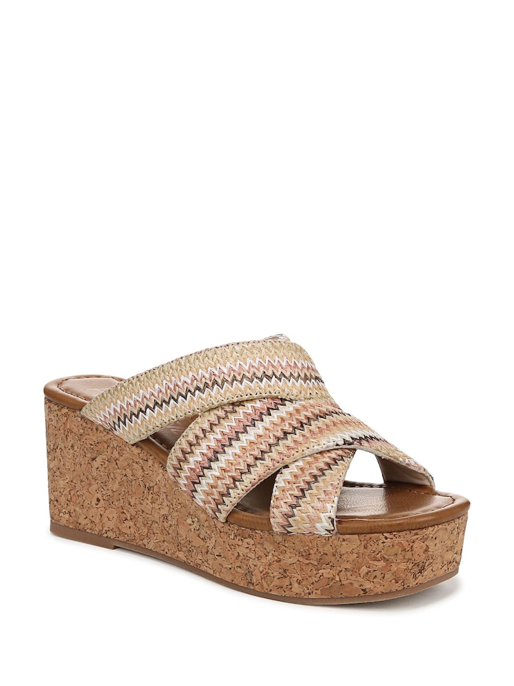 Blowfish Malibu Regular Fit Abi Wedges Brown Slides - Image 3 of 7