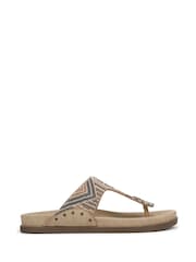 Natur - Blowfish Malibu Regular Fit Orange Lyric Toe Post Sandals - Bild 1 von 7