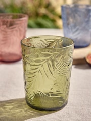 Set of 4 Multi Vacation Leaf Picnic Acrylic Tumblers - Image 2 of 3