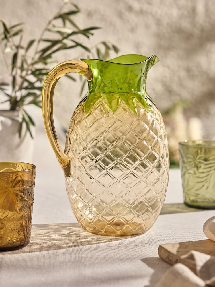 Yellow Pineapple Jug - Image 1 of 4