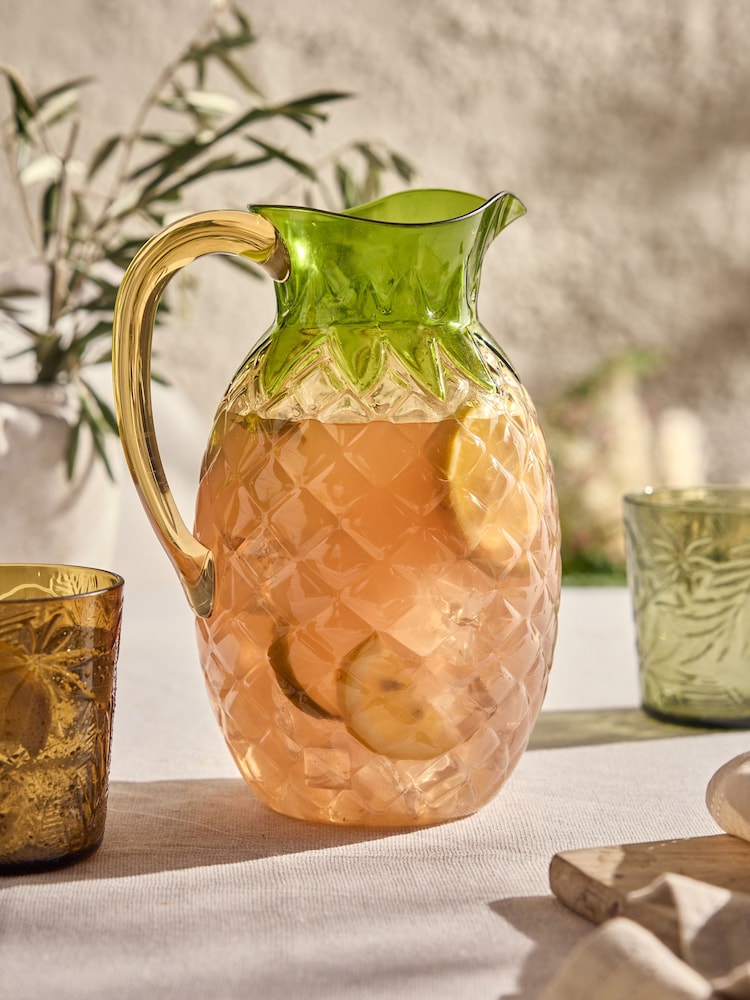 Yellow Pineapple Jug - Image 2 of 4