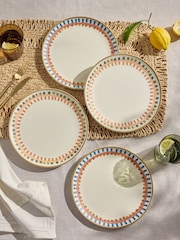 Set of 4 Natural Vacation Picnic Dinner Plates - Image 1 of 5