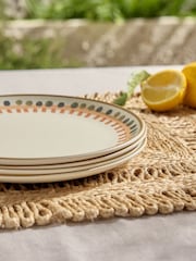 Set of 4 Natural Vacation Picnic Dinner Plates - Image 4 of 5