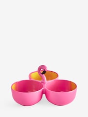 Pink/Yellow Flamingo Picnic Nibble and Dip Bowls - Image 4 of 4