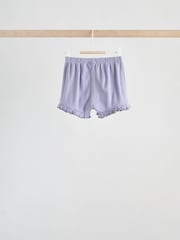 Purple Floral Short Sleeve Top and Shorts Baby Set 6 Piece (0mths-2yrs) - Image 10 of 15