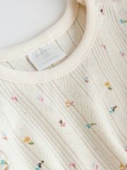 Purple Floral Short Sleeve Top and Shorts Baby Set 6 Piece (0mths-2yrs) - Image 13 of 15