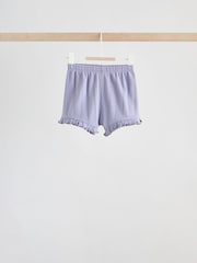 Purple Floral Short Sleeve Top and Shorts Baby Set 6 Piece (0mths-2yrs) - Image 3 of 15