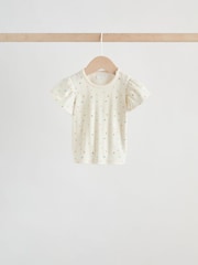 Purple Floral Short Sleeve Top and Shorts Baby Set 6 Piece (0mths-2yrs) - Image 4 of 15