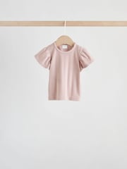 Purple Floral Short Sleeve Top and Shorts Baby Set 6 Piece (0mths-2yrs) - Image 6 of 15