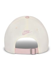 Nike White and Pink Club Unstructured JDI Cap - Image 8 of 8