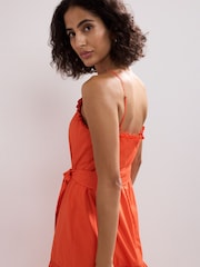 Phase Eight Orange Nolia Cotton Dress - Image 5 of 7