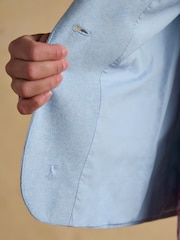 Joules Blue Linen Blend Blazer - Image 9 of 10