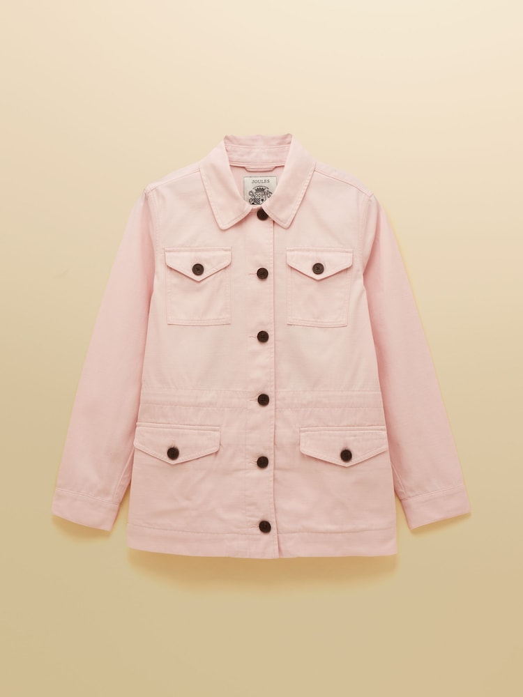 Vaaleanpunainen - Joules Twyford kevyt käyttötakki säädettävällä vyötäröllä - Kuva 11 / 11