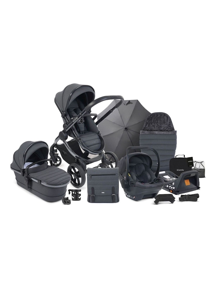 iCandy Dark Grey Peach7 Biscotti Travel System Bundle Base - Image 1 of 5
