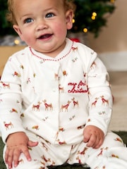 JoJo Maman Bébé Red Sleepsuit - Image 4 of 10