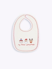 JoJo Maman Bébé Cream Bib - Image 1 of 2