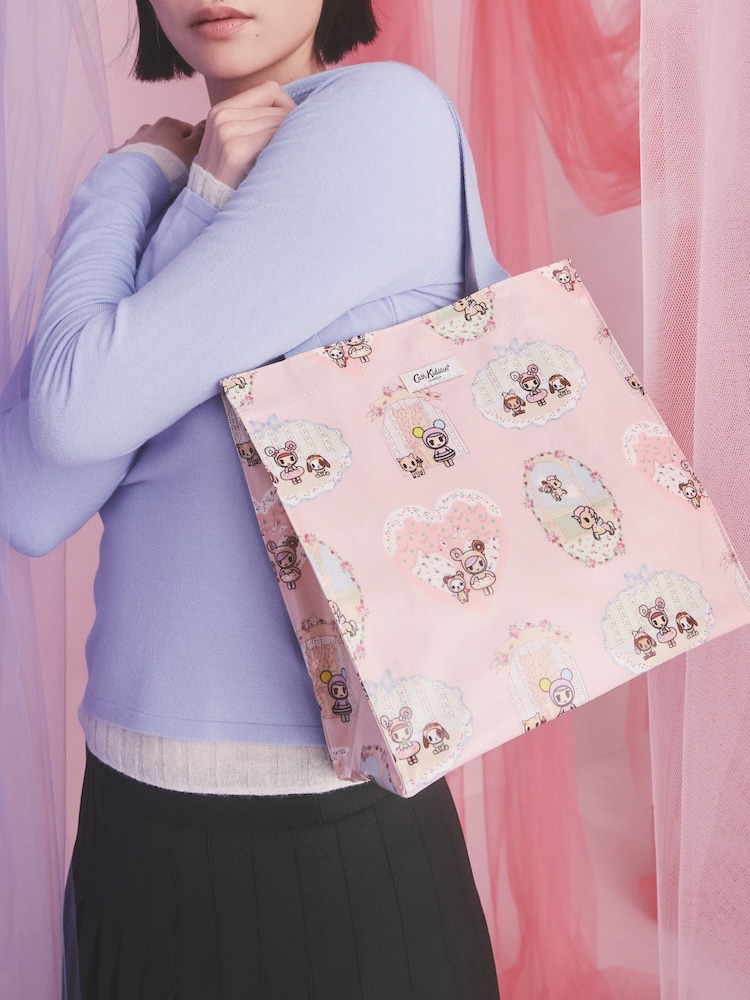 Cath Kidston Pink Tokidoki Tiny Town Medium Bookbag - Image 1 of 12