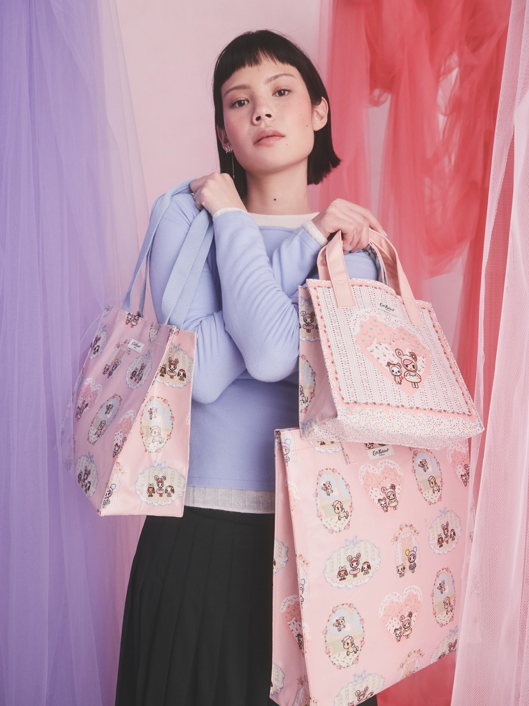 Buy Cath Kidston Pink Tokidoki Tiny Town Medium Bookbag from Next USA