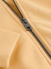 أصفر - هودي سادة بسحاب كامل (3-16 سنة) - صورة 3 من 4