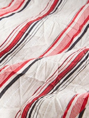 Stone/Red Stripe Wide Leg Pull On Trousers - Image 8 of 8