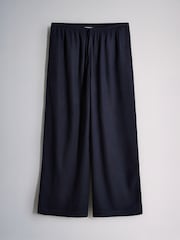 The Set 3 Pack Wide Leg Trouser With Linen White/Navy Blue/Gingham - Image 2 of 6