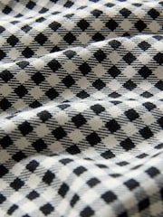 The Set 3 Pack Wide Leg Trouser With Linen White/Navy Blue/Gingham - Image 6 of 6