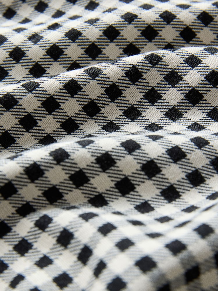 The Set 3 Pack Wide Leg Trouser With Linen White/Navy Blue/Gingham - Image 6 of 6