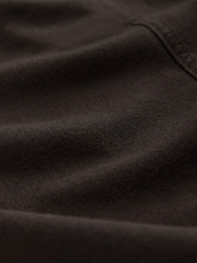 The Set 2 Pack Barrel Leg Trousers With Linen Chocolate Brown/Black - Image 5 of 5