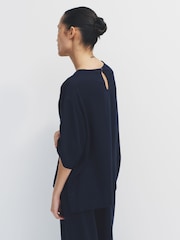 The Set 2 Pack Oversized Pocket T-Shirts With Linen - Imaginea 3 din 6