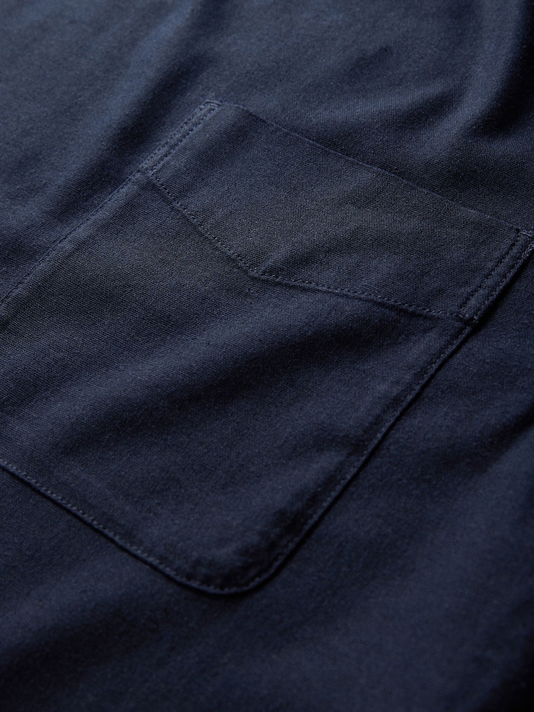 The Set 2 Pack Oversized Pocket T-Shirts With Linen - Imaginea 6 din 6