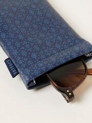 FatFace Navy Blue Woodblock Sunglasses Case - Image 2 of 2