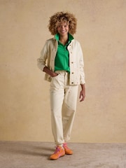 Joules Marlow Light Stone embroidered Denim Jacket - Image 5 of 13