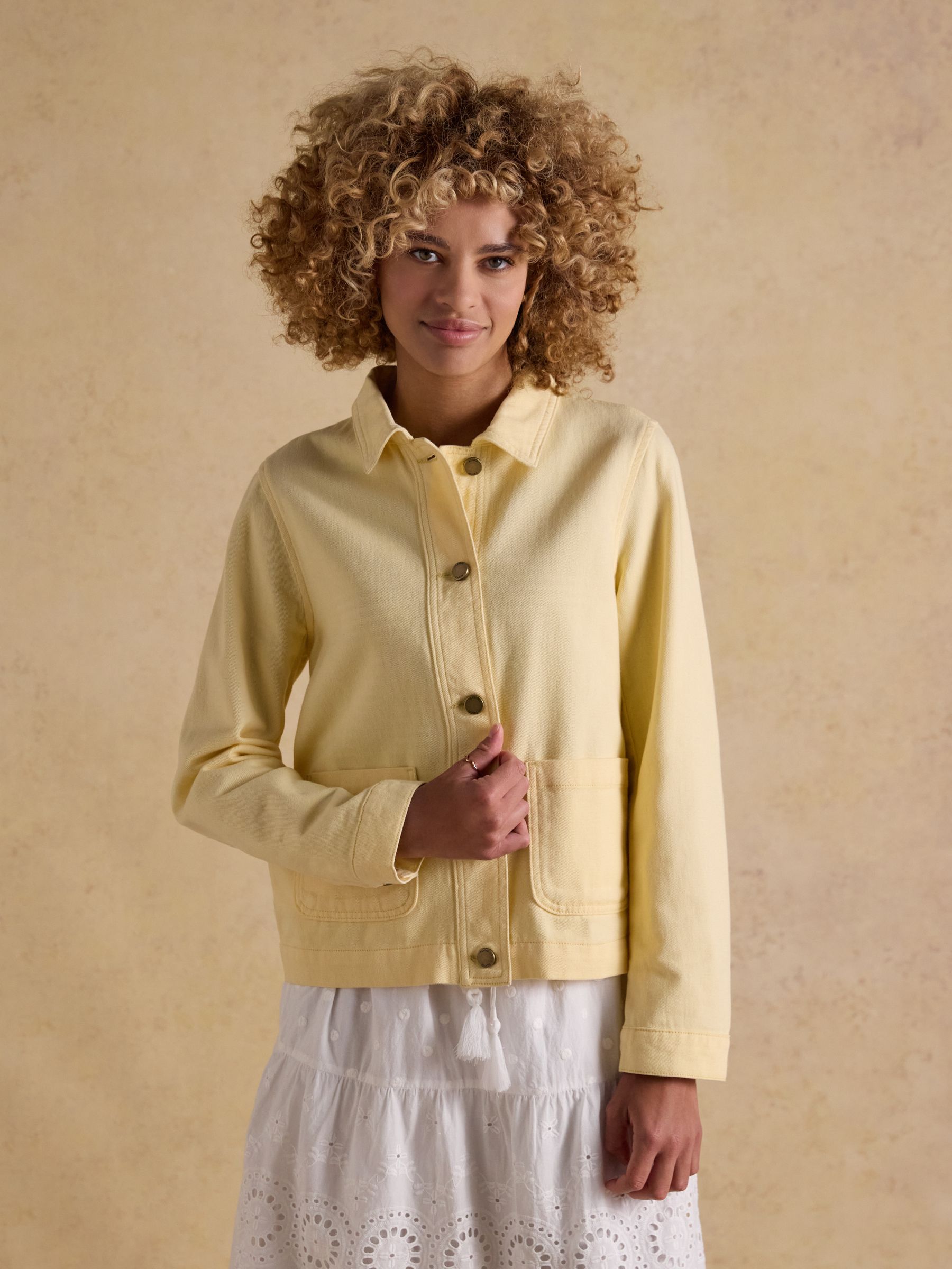 Joules Women's Yellow Marlow Jacket Size 20 - Image 2