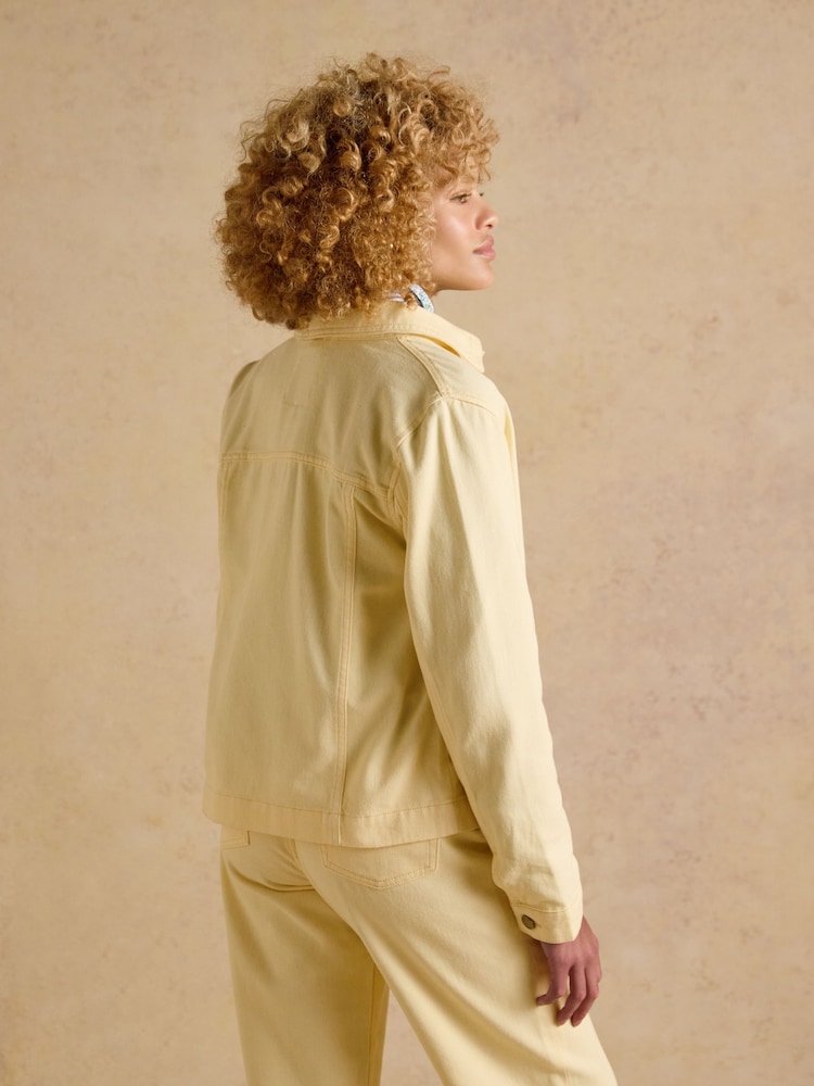 Joules Marlow Light Yellow Denim Jacket - Image 2 of 10