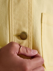 Joules Marlow Light Yellow Denim Jacket - Image 6 of 10