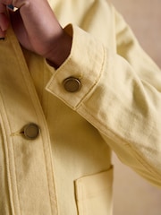 Joules Marlow Light Yellow Denim Jacket - Image 8 of 10