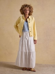 Joules Marlow Light Yellow Denim Jacket - Image 9 of 10