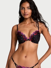 Victoria's Secret Black Cherry Bomb Embroidered Bra - Image 1 of 4