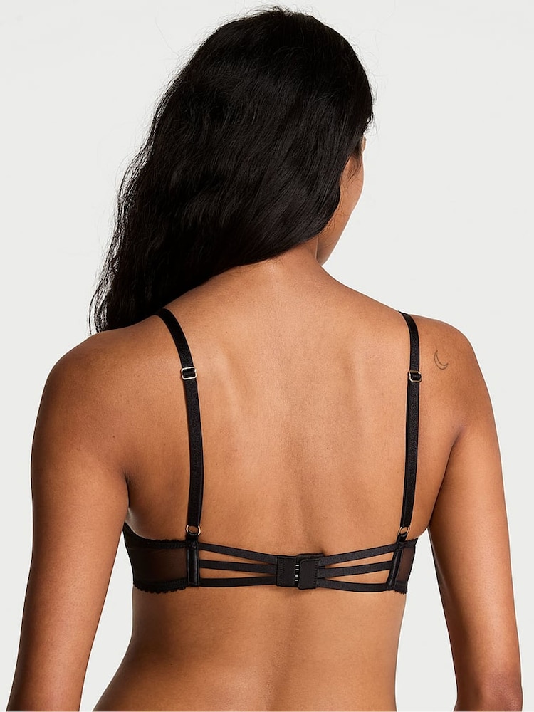 Victoria's Secret Black Cherry Bomb Embroidered Bra - Image 2 of 4