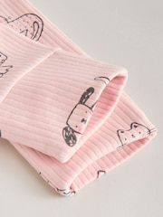 Pink Two Way Zip Baby Sleepsuit 3 Pack (0mths-3yrs) - Image 11 of 13