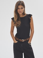 The Set 3 Pack Textured Frill T-Shirts - Imagem 2 de 13