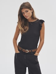 The Set 3 Pack Textured Frill T-Shirts - Imagem 3 de 13
