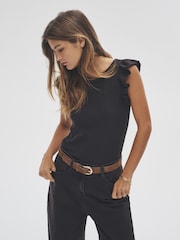 The Set 3 Pack Textured Frill T-Shirts - Imagem 4 de 13