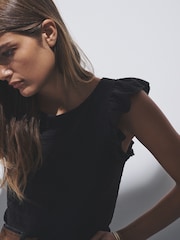 The Set 3 Pack Textured Frill T-Shirts - Imagem 7 de 13