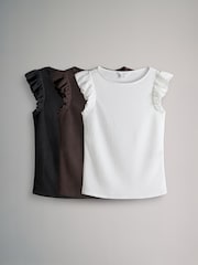 The Set 3 Pack Textured Frill T-Shirts - Imagem 8 de 13