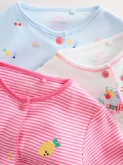 Pink Baby Sleepsuit 3 Pack (0mths-2yrs) - Image 8 of 14