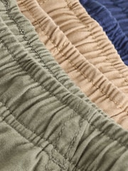 Navy/Khaki 3 Pack Shorts (3-16yrs) - Image 6 of 7