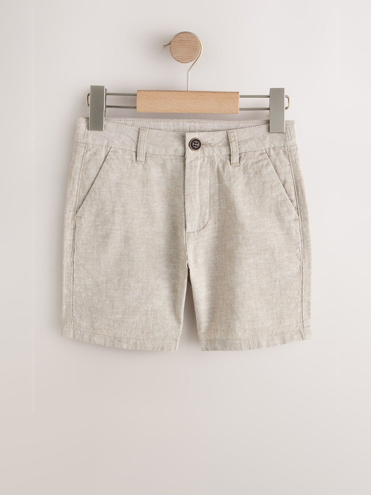 Short chino long grège Next | La Redoute